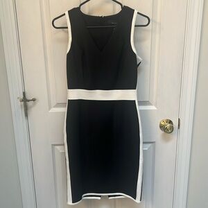 White House Black Market Colorblock Sheath Dress